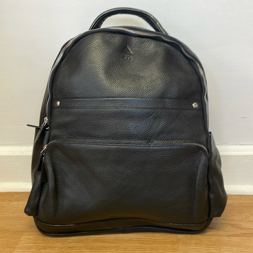 ROYCE New York Black Leather Backpack
